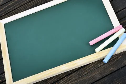 School board on table Stock-Fotos