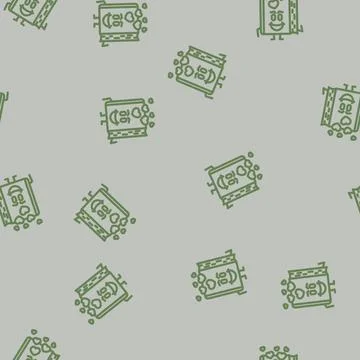 School book character line vector seamless pattern イラスト素材