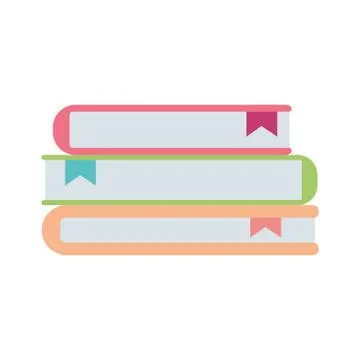 School books of stack read learn isolated icon design Ilustración de archivo