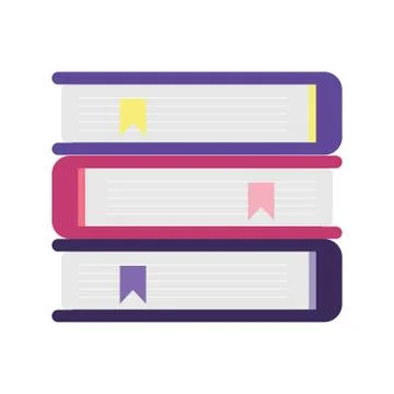 School books of stack read learn isolated icon design Ilustración de archivo