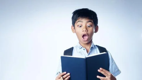School Boy with back pack Foto stock