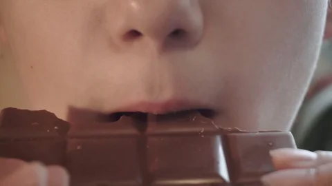 School boy eating chocolate bar. Stock-Footage 119879532