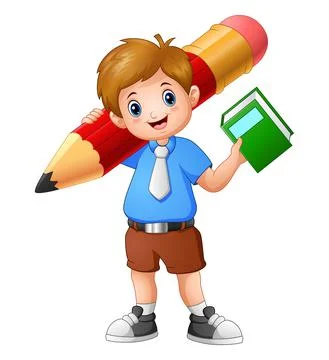 Animated Crayon Cartoon Icon Clipart for Back to School Drawing