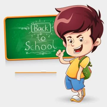 School boy Illustrazione stock