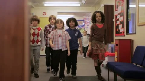 School break time Stock Footage 22636386