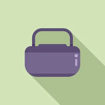 School breakfast icon flat vector. Lunch food イラスト素材