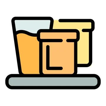 School breakfast icon vector flat イラスト素材