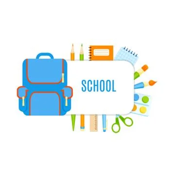 School bubbles with vector design Stock Illustration