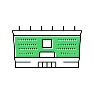 School building color icon vector illustration Ilustración de archivo