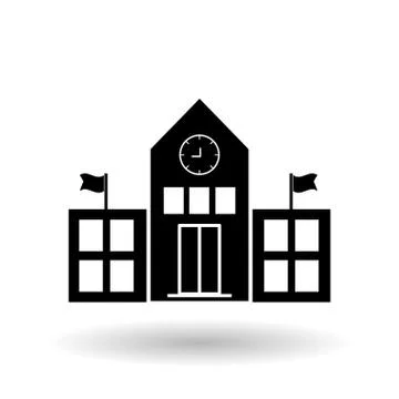 School building design Stock Illustration