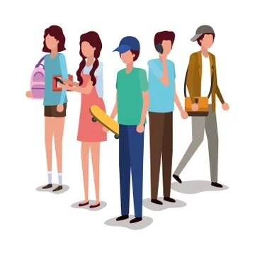 School building design Ilustración de archivo