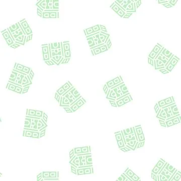 School building glyph vector seamless pattern 스톡 일러스트