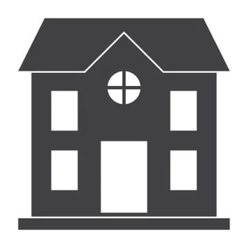 School Building Icon Stock Illustration