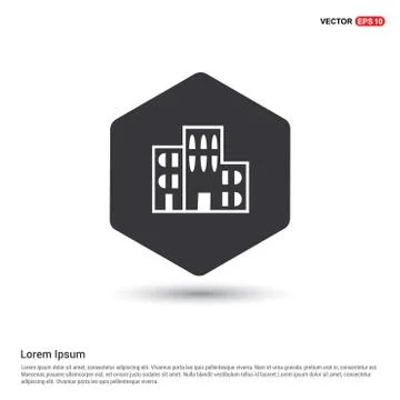 School Building Icon Ilustración de archivo