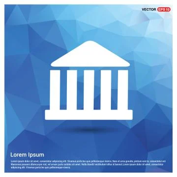 School Building Icon Ilustración de archivo