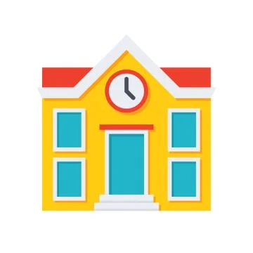 School building icon Stock Illustration
