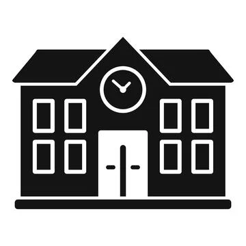 School building icon simple vector. Degree education Ilustración de archivo