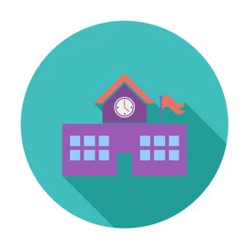 School building Stock Illustration