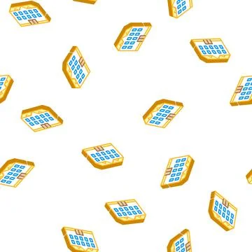 School building isometric icon vector color illustration Stock Illustration