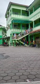 The School Building Stock Photos