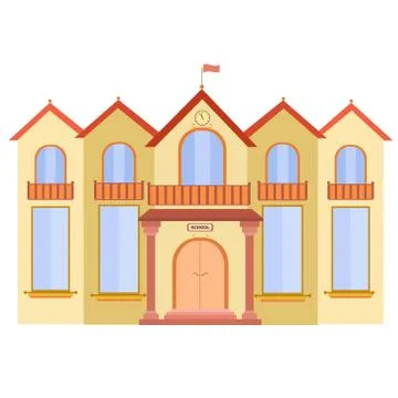 School building vector Stockillustratie