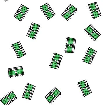 School building vector seamless pattern Ilustración de archivo