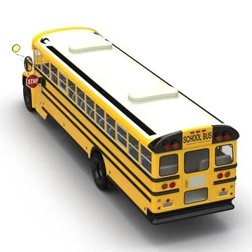 School Bus 2 Simple Interior ~ 3D Model #90880874 | Pond5