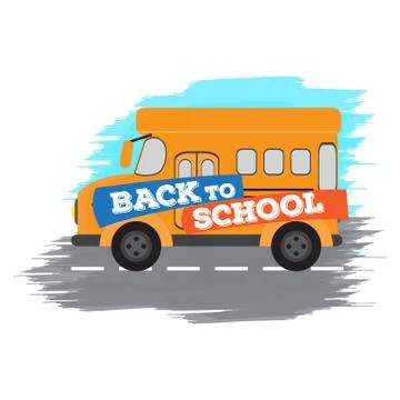School bus. Back to school concept image Stock Illustration