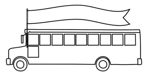 School Bus. Back to school Stock Illustration