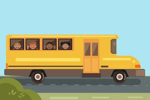 School Bus, Back to school Stock Illustration