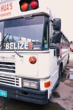 School Bus to Belize Stock Photos