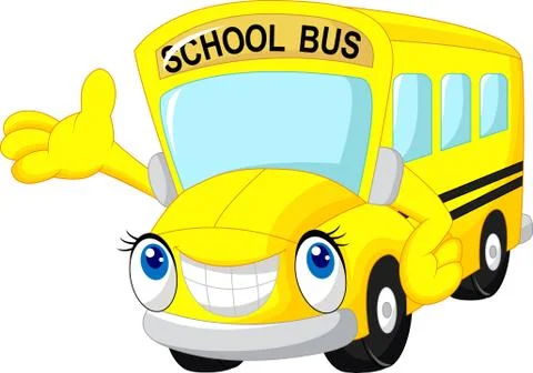 School bus cartoon Stock Illustration