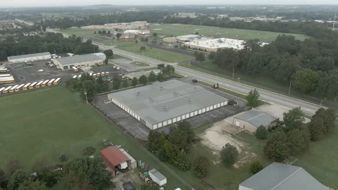 School bus depot Stock Footage 113978691