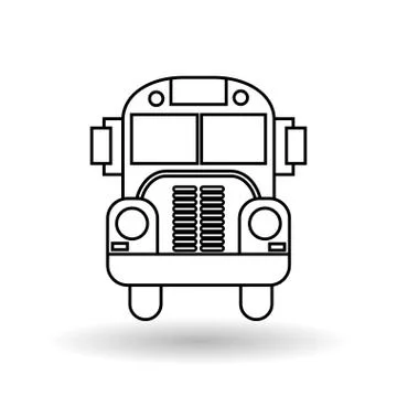 School bus design Stock Illustration