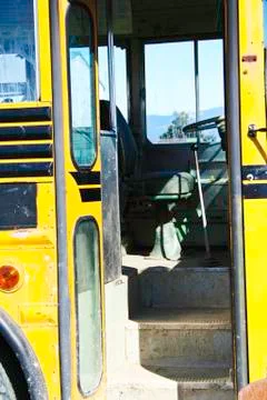 School bus door Stock Photos