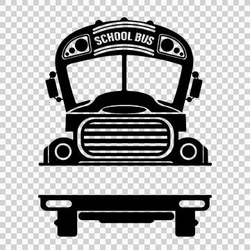 School Bus Front View Graphic Stock-Illustration