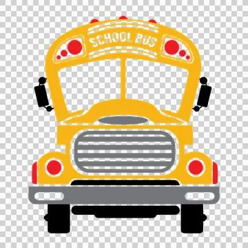 School Bus Front View Illustration Stock-Illustration