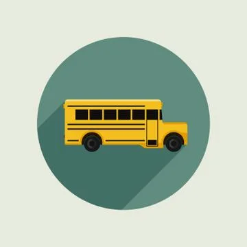 School bus icon. Stock Illustration