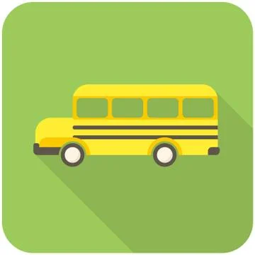 School Bus icon Illustrazione stock