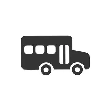 School Bus Icon Stock Illustration