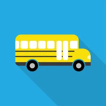 School Bus icon Stock Illustration