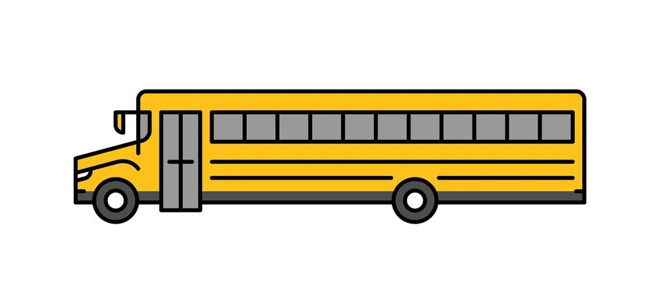 School Bus icon Stock Illustration
