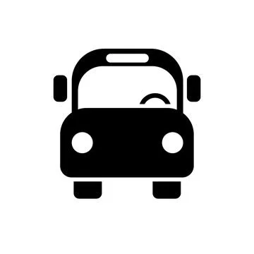 School bus icon vector illustration symbol Isolated template. Stock Illustration