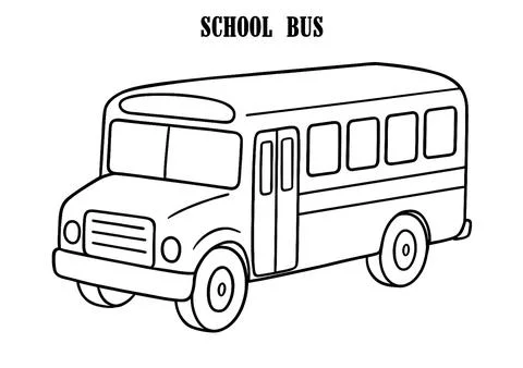 SCHOOL BUS Illustrazione stock