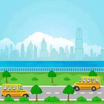 School bus illustration Stock Illustration