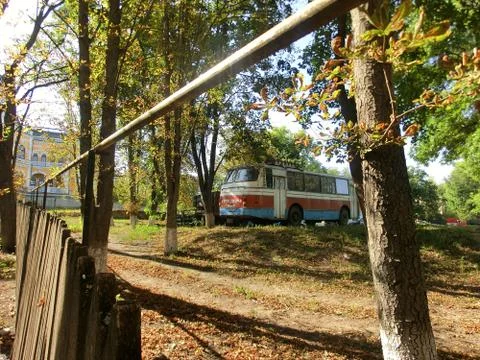 School Bus in Moldova Stock Photos