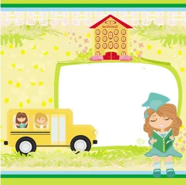 School bus. place for your text Stock Illustration