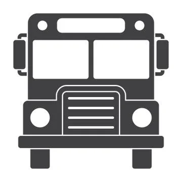 School Bus Silhouette Stock Illustration