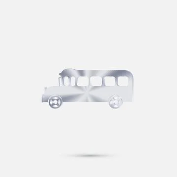 School bus. symbol study. icon transport Stock Illustration