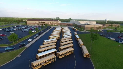 School Bus unloading 4k 1 Vidéo 76007991